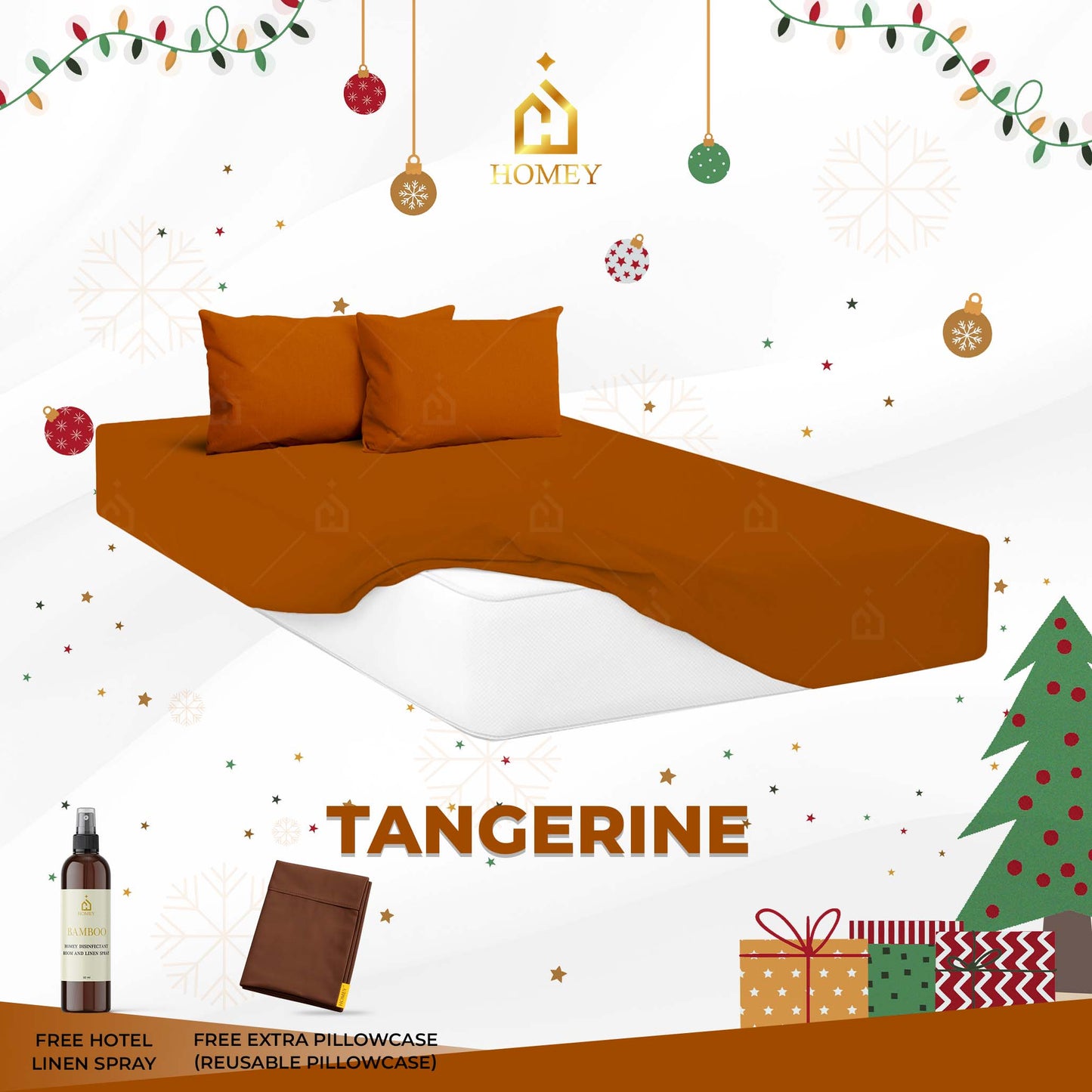 Homey Bedsheet: Single Size (36in x 75in)