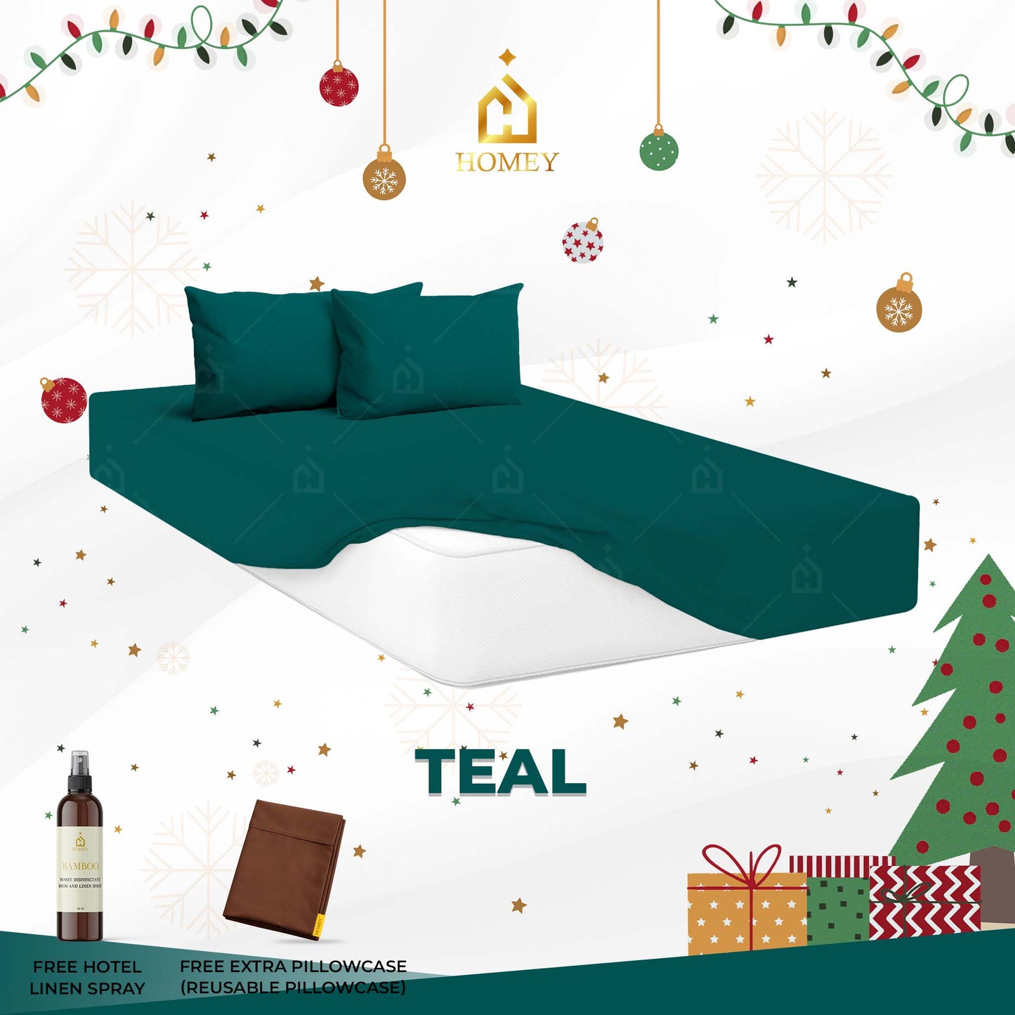 Homey Bedsheet: Single Size (36in x 75in)