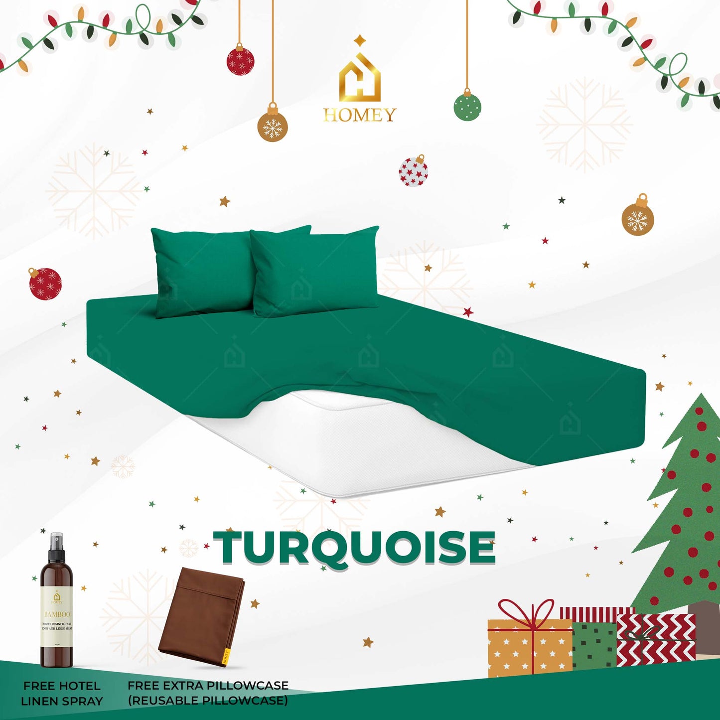 Homey Bedsheet: Single Size (36in x 75in)