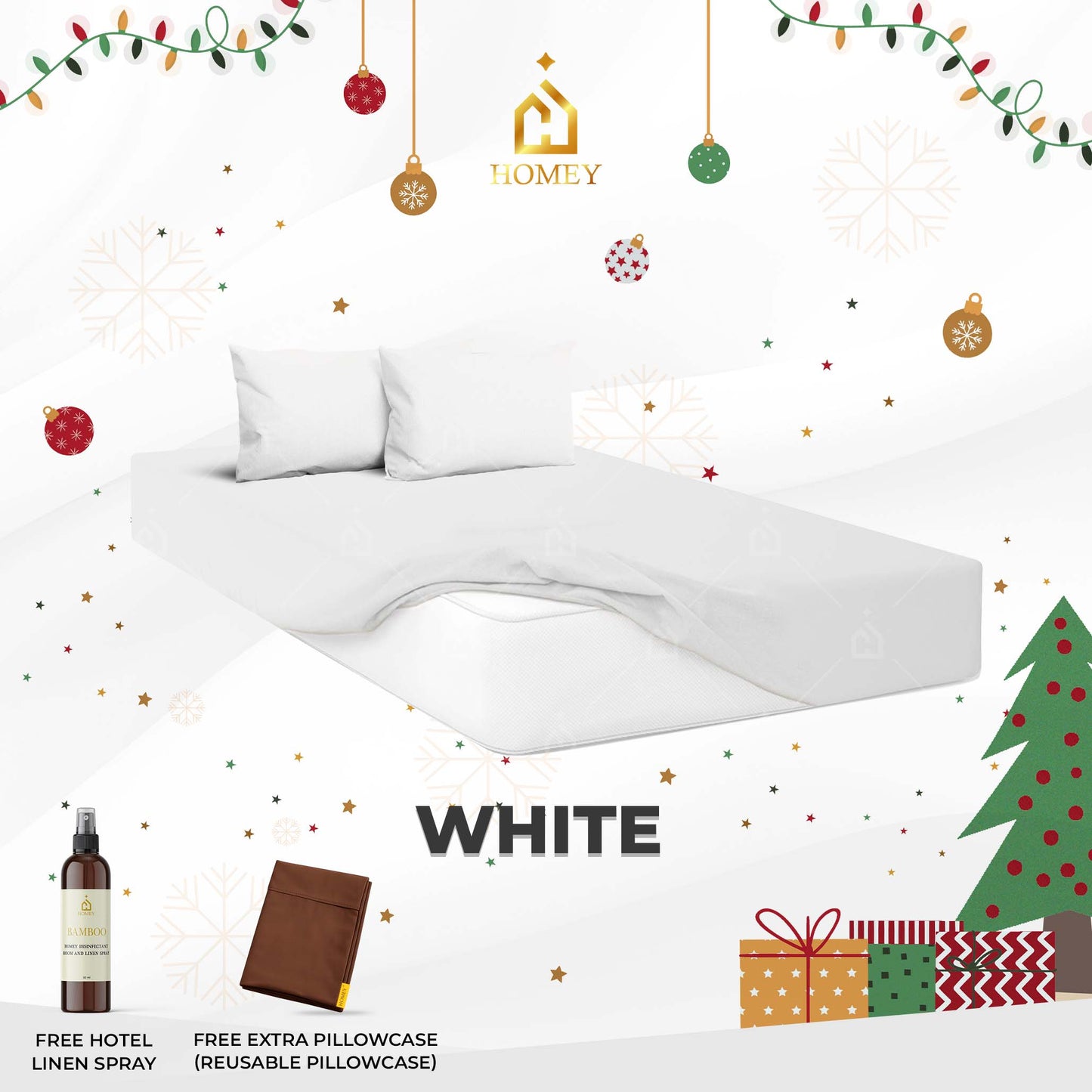 Homey Bedsheet: Single Size (36in x 75in)